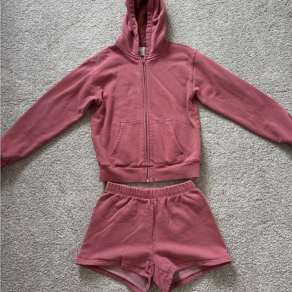 TNA Cozy Fleece in Dusty Rose